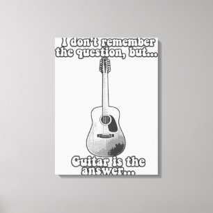 Ich erinnere mich nicht an die Frage, aber Gitarre Leinwanddruck