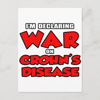 Ich erkläre den Krieg gegen Morbus Crohn Postkarte