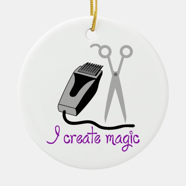 Ich erschaffe Magie Keramik Ornament (Vorne)