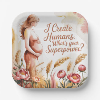 Ich erschaffe Menschen. Was ist deine Superkraft Pappteller