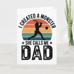 Ich erschuf ein Monster, sie nennt mich Dad Stolz Karte