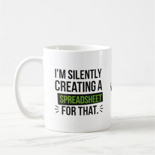Ich erstelle dafür still und leise eine Tabelle Kaffeetasse