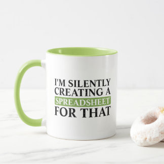 Ich erstelle dafür still und leise eine Tabelle -  Tasse