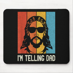 Ich erzähle Papa - Jesus trägt Sonnenbrille - Lust Mousepad