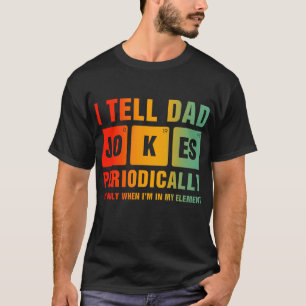 Ich erzähle Papa-Witze Periodisches Element Vintag T-Shirt