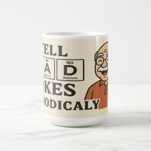 Ich erzähle Vater Jokes regelmäßig - Funny Science Kaffeetasse