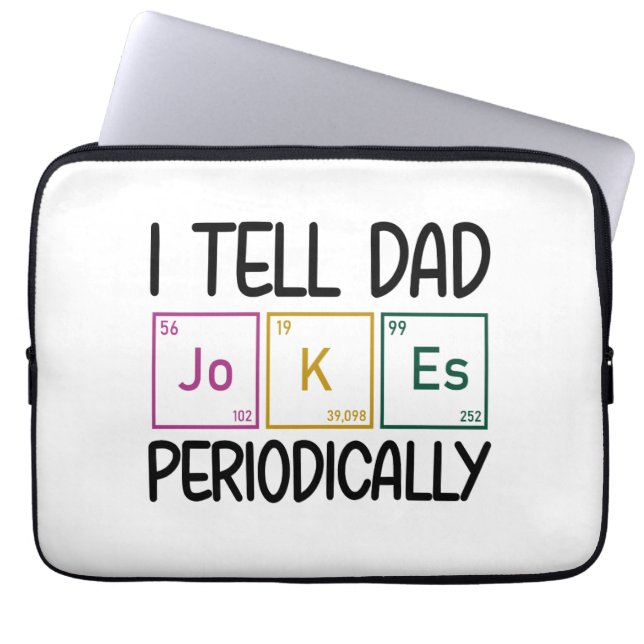 Ich erzähle Vater Jokes regelmäßig Laptopschutzhülle (Vorderseite)