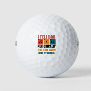 Ich erzähle Vater-Witze regelmäßig zum sonnigen Ta Golfball