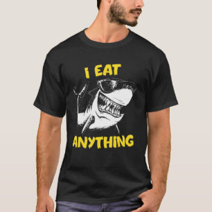 Ich esse alles Hungrige Feinschmecker Hai Jungs Mä T-Shirt
