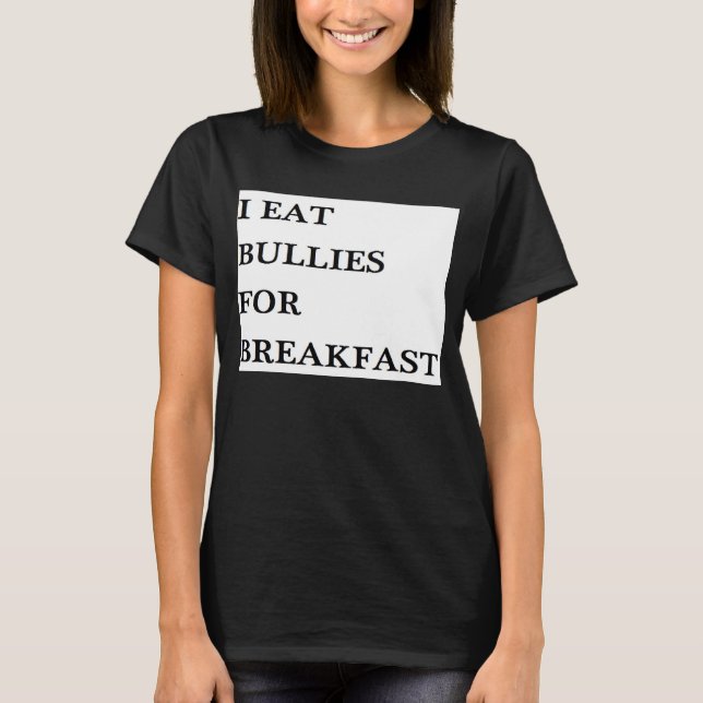 ICH ESSE BULLIEN ZUM FRÜHSTÜCK FARBENE KINDER BABY T-Shirt (Vorderseite)