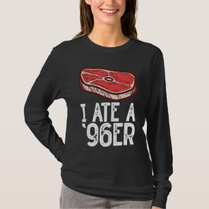 Ich esse ein rohes Steakfleisch Essen Rindfleisch T-Shirt