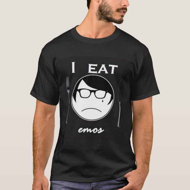 Ich esse Emos T-Shirt (Vorderseite)