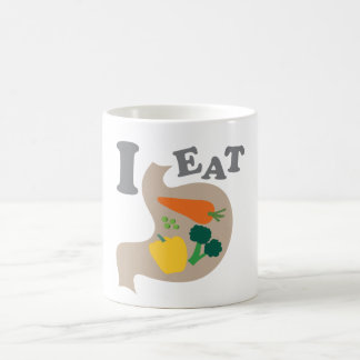 Ich esse Gemüse Kaffeetasse