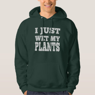 Ich esse gerade meine Pflanze in einem sonnigen Ga Hoodie