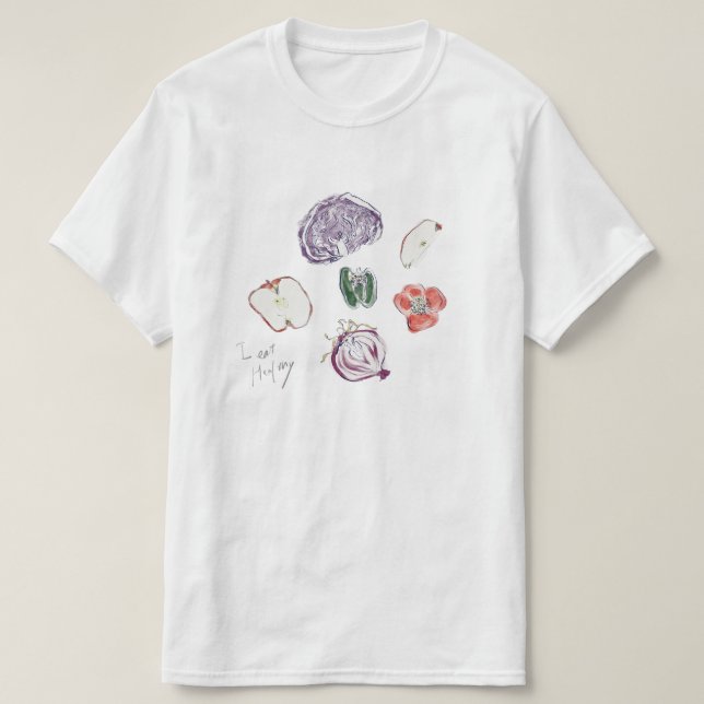 Ich esse gesund T-Shirt (Design vorne)