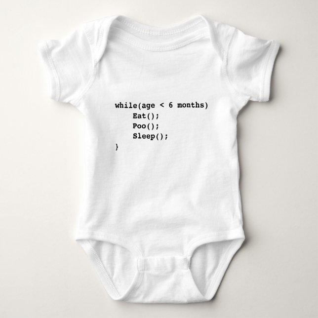 Ich esse I poo, das ich Programmierungsbaby Baby Strampler (Vorderseite)