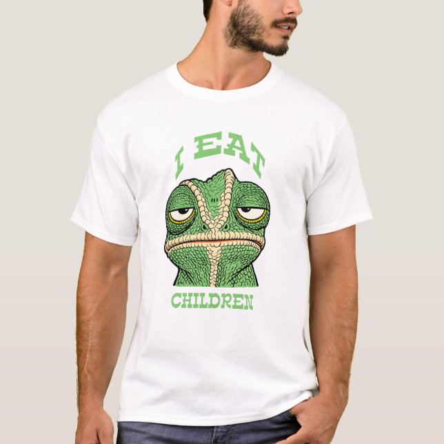 Ich esse Kinder T-Shirt (Vorderseite)