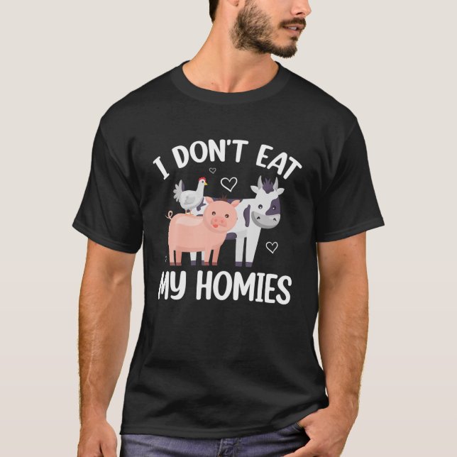 Ich esse meine Häuser nicht - Vegan und vegetarisc T-Shirt (Vorderseite)