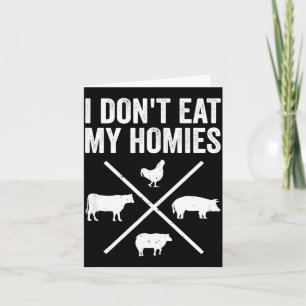 Ich Esse Meine Homies Nicht Funny Vegetarier Dankeskarte