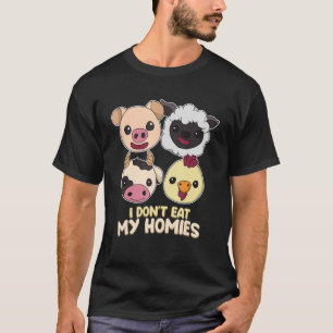 Ich esse meinen Buddy Vegan vegetarische Veggie T-Shirt