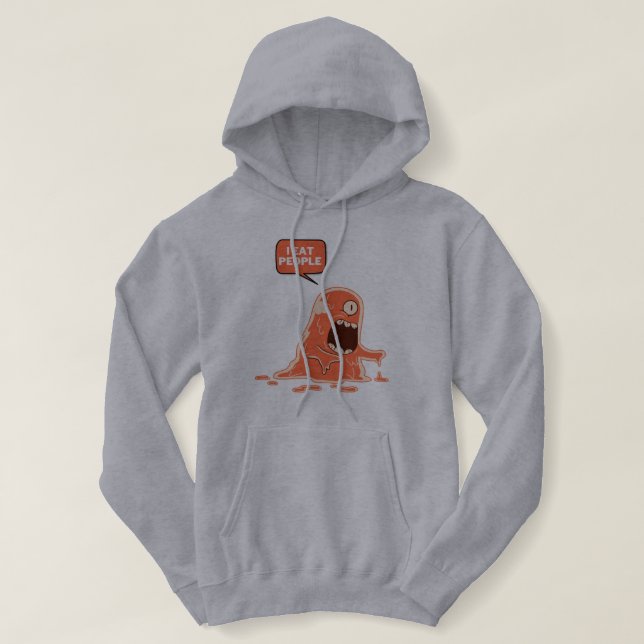 Ich esse Menschen Hoodie (Design vorne)