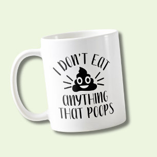 Ich esse nichts, was Kacke, Vegan Kaffeetasse