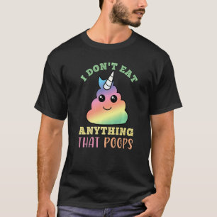 Ich esse nichts, was kotzt Vegan pflanzlich ernähr T-Shirt