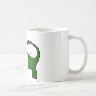 Ich existiere Brontosaurus-Dinosaurier-Tasse Kaffeetasse