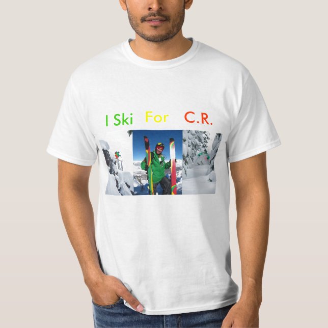 ICH FAHRE FÜR CR SKI (RASTA) T-Shirt (Vorderseite)