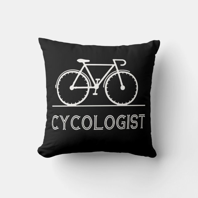 Ich fahre immer morgens mit dem Fahrrad zu gesund Kissen (Vorderseite)