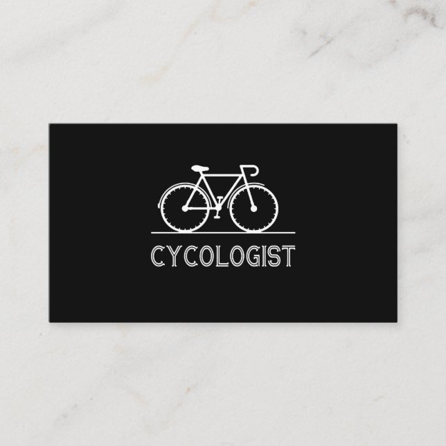 Ich fahre immer morgens mit dem Fahrrad zu gesund Visitenkarte (Vorderseite)
