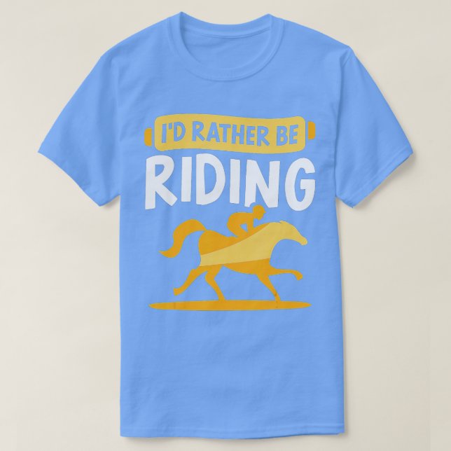 Ich fahre lieber Reitreiter T-Shirt (Design vorne)