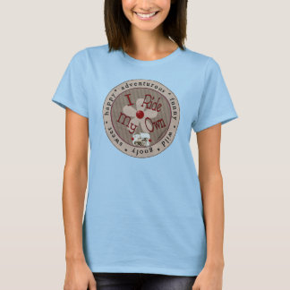 Ich fahre mein eigenes Rennen - Kreis (Red Ringer) T-Shirt