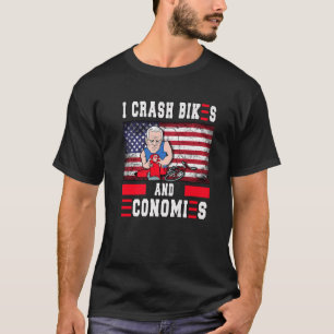 Ich fahre mit abstürzenden Fahrrädern und Wirtscha T-Shirt