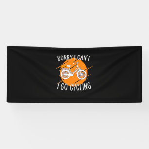 Ich fahre mit dem Fahrrad Banner