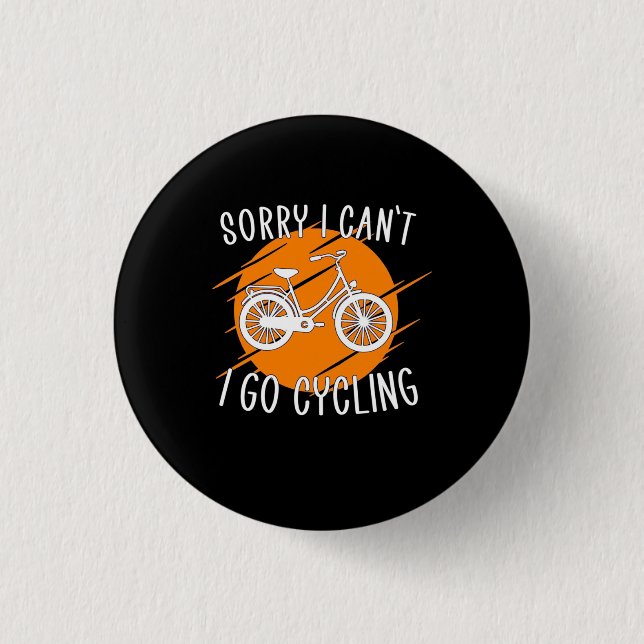 Ich fahre mit dem Fahrrad Button (Vorderseite)