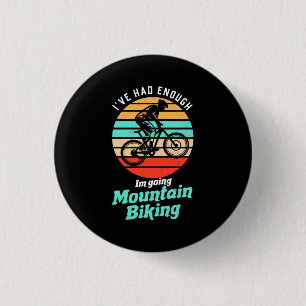 Ich fahre mit dem Mountainbike Button