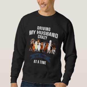 Ich fahre mit einer kleinen Ziege nach der anderen Sweatshirt