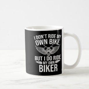 Ich fahre nicht mit meinem eigenen Fahrrad, aber i Kaffeetasse