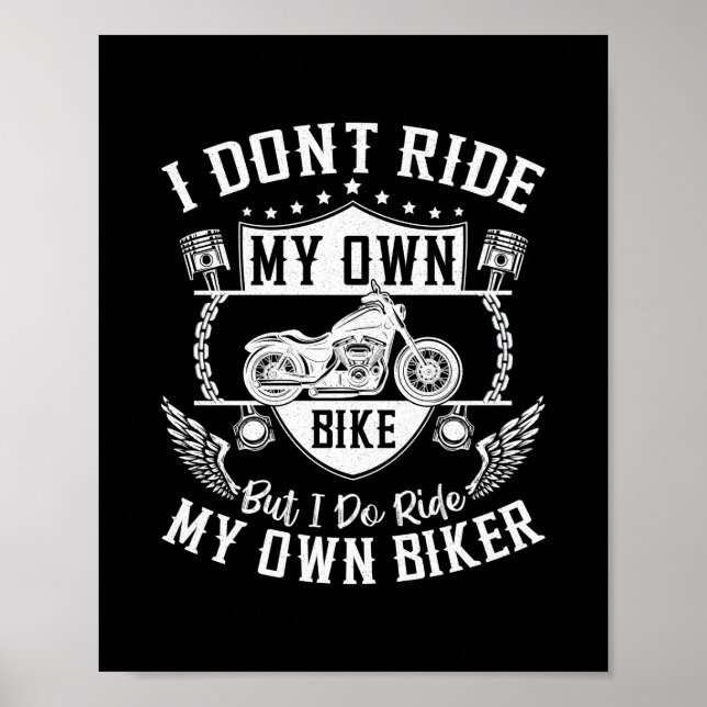 Ich fahre nicht mit meinem eigenen Fahrrad, aber i Poster (Vorne)