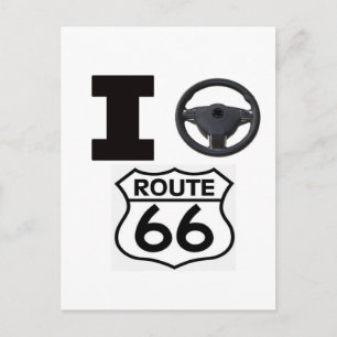 Ich fahre Route 66 Postkarte