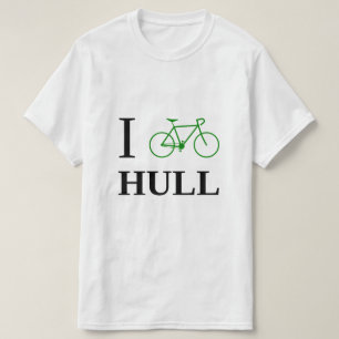 Ich fahre RUMPF rad (grüne Fahrrad-Ikone) T-Shirt