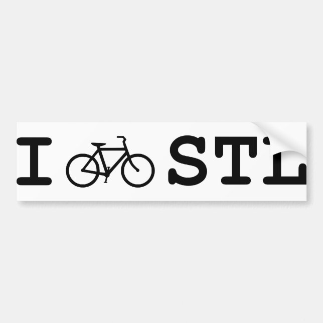 Ich fahre STL für Ihr Fahrzeug rad Autoaufkleber (Vorne)