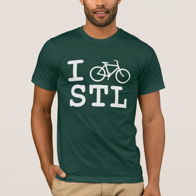Ich fahre STL rad (für dunkle Shirts) T-Shirt (Vorderseite)
