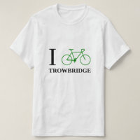 Ich fahre TROWBRIDGE rad (grüne Fahrrad-Ikone)