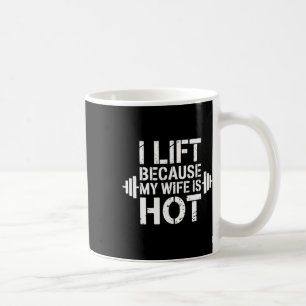 Ich fahre, weil meine Ehefrau heiß witziger Fitnes Kaffeetasse