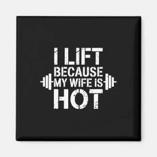 Ich fahre, weil meine Ehefrau heiß witziger Fitnes Magnet