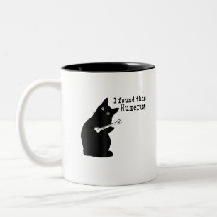 Ich fand diese humerus humorvolle Katze Lover Hall Zweifarbige Tasse