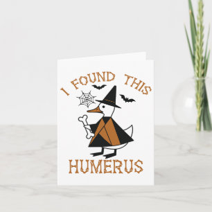 Ich fand diese Humerusente Funny Halloween Witch B Karte
