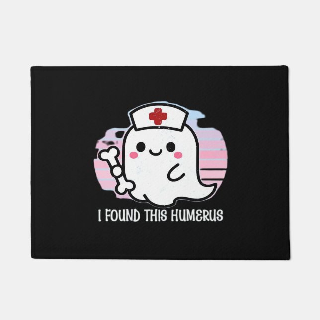 Ich fand diesen Humerus Funny Halloween Nurse Ghos Fußmatte (Vorderseite)